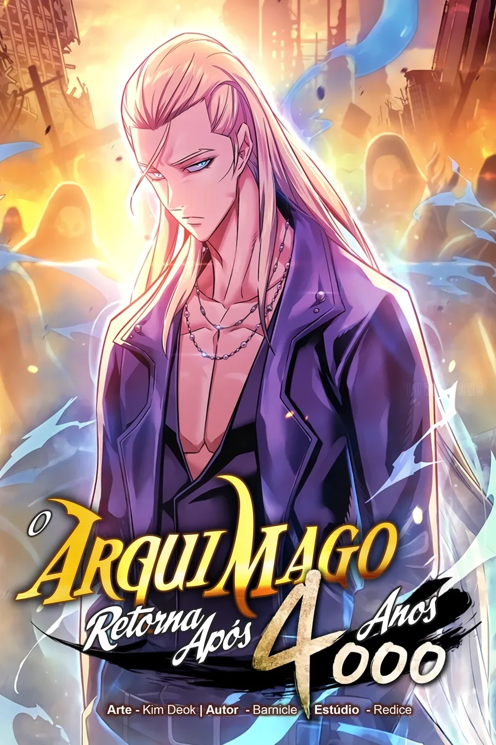 Capa de O Arquimago retorna após 4.000 anos