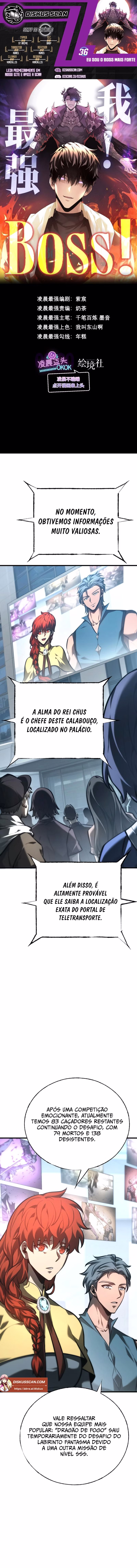 Página 1 de Eu Sou o BOSS Mais Forte - Capítulo 36