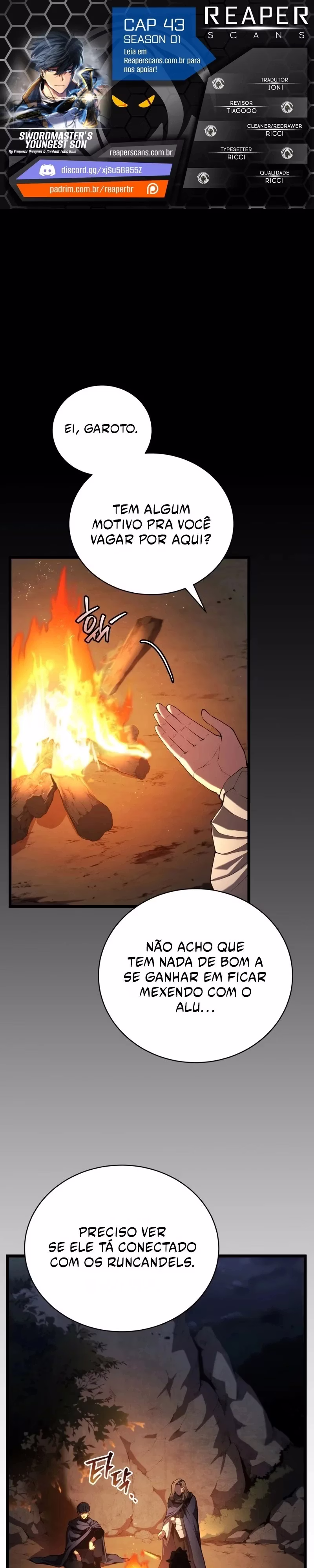 Página 1 de O Filho Mais Novo do Mestre Espadachim - Capítulo 43