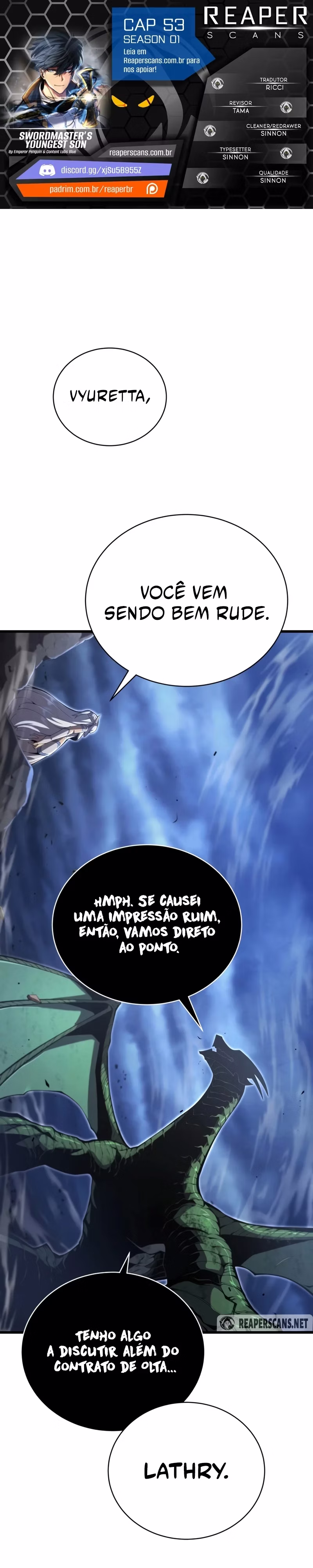 Página 1 de O Filho Mais Novo do Mestre Espadachim - Capítulo 53
