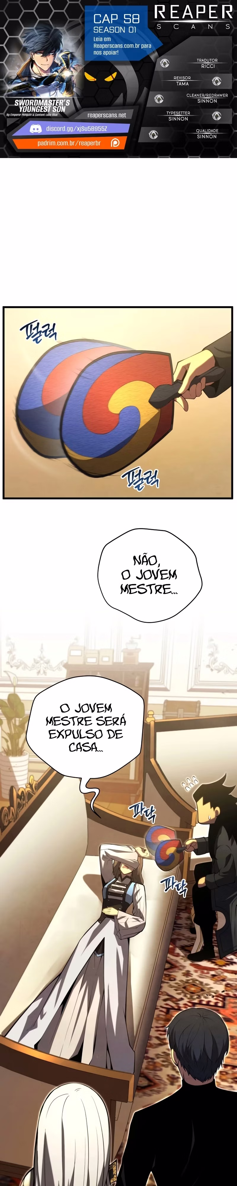 Página 1 de O Filho Mais Novo do Mestre Espadachim - Capítulo 58