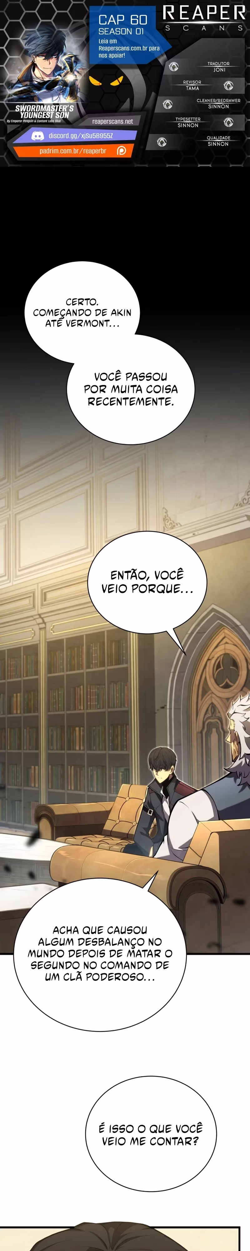 Página 1 de O Filho Mais Novo do Mestre Espadachim - Capítulo 60