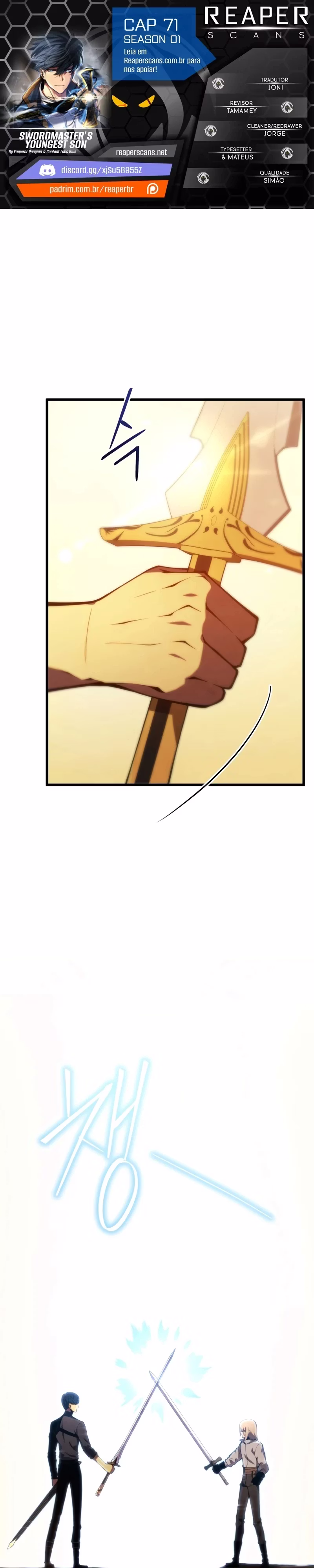 Página 1 de O Filho Mais Novo do Mestre Espadachim - Capítulo 71