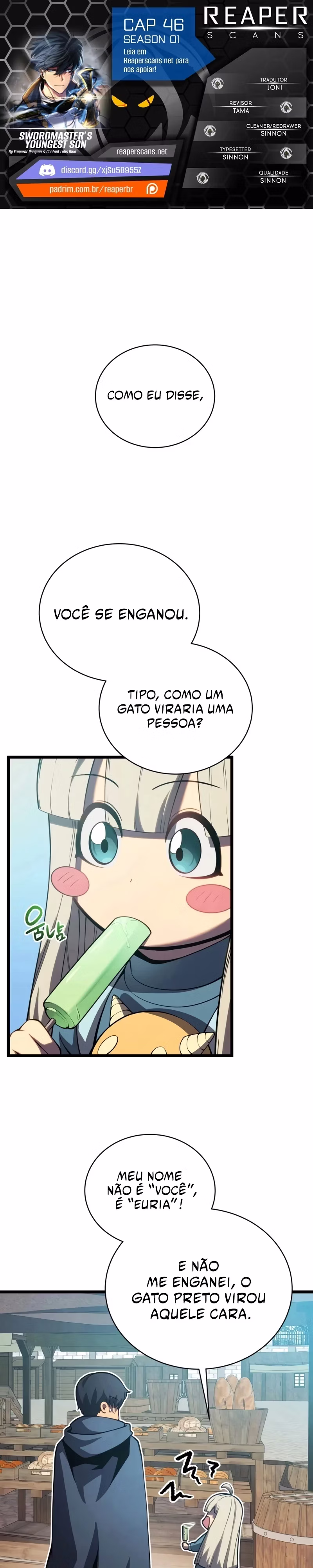 Página 1 de O Filho Mais Novo do Mestre Espadachim - Capítulo 46