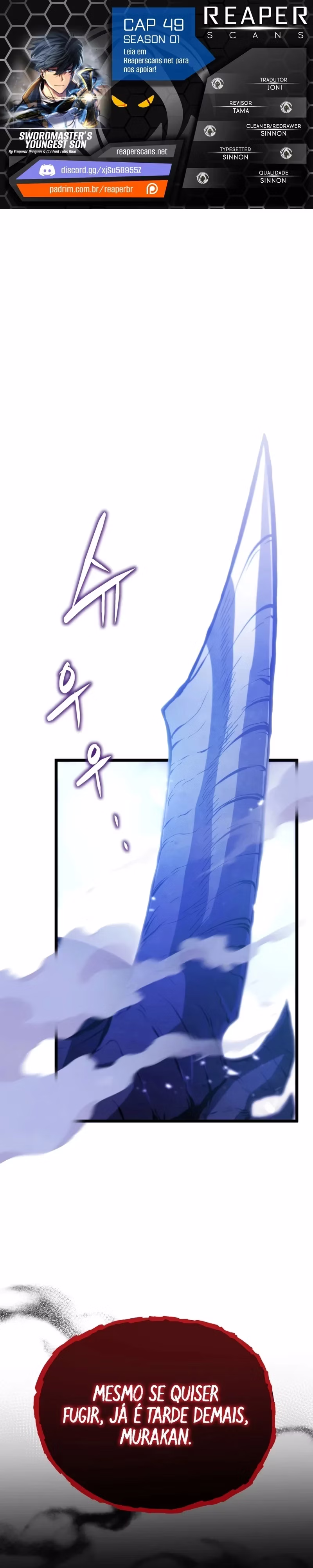 Página 1 de O Filho Mais Novo do Mestre Espadachim - Capítulo 49