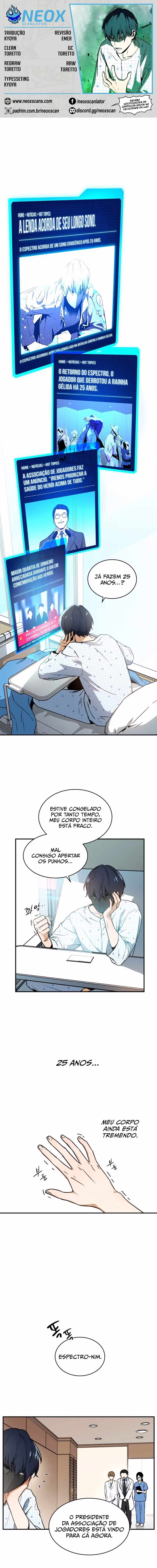 Página 1 de O Retorno do Jogador Congelado - Capítulo 02