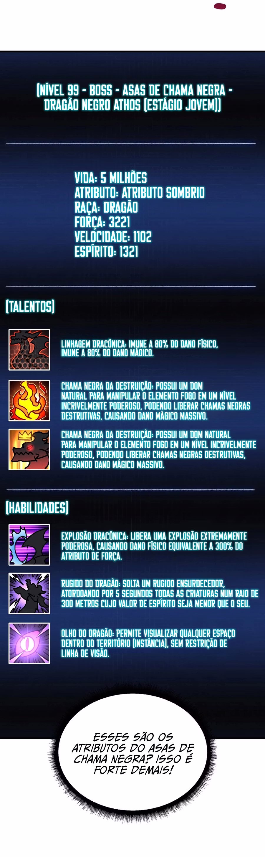 Página 3 de Começando como o BOSS Dragão Negro, Sou Invencível - Capítulo 2